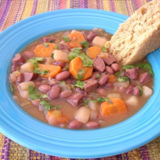 Red Bean and Turkey Sausage Soup