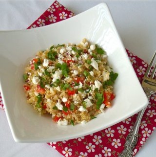 Quinoa Salad with Feta and Cilantro