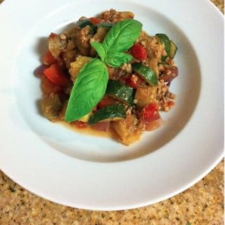 Roasted Ratatouille with Sausage