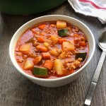 Italian Sausage Soup with Potatoes and Zucchini