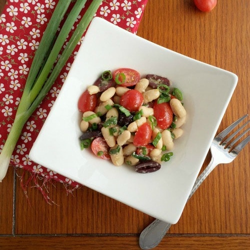 White Bean Tomato and Kalamata Olive Salad