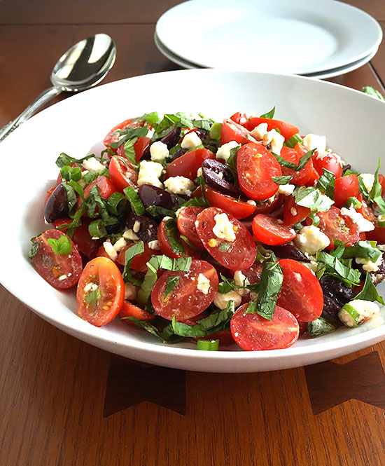 Tomato Olive Feta Salad