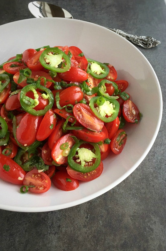 Spicy Marinated Tomatoes