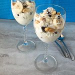 Cottage Cheese Banana and Coconut Parfait