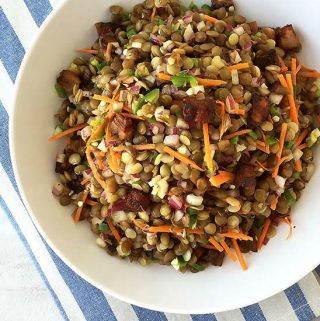 Pancetta and Sprouted Lentil Salad