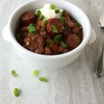 Slow Cooker Andouille and Bean Chili