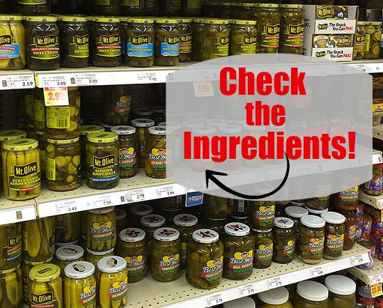 Pickles Ingredients