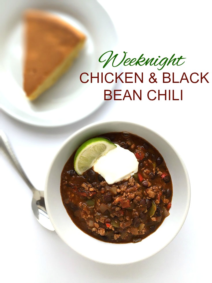Weeknight Chicken and Black Bean Chili 