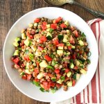 Italian Sprouted Lentil Salad