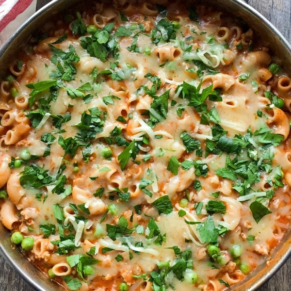 This Italian Sausage Pasta is an easy one pot meal that's perfect for a quick weeknight dinner.
