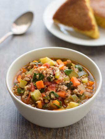 Italian Sausage Vegetable Soup - Healthier Dishes