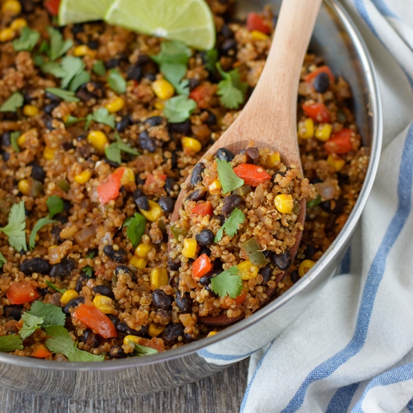 Southwestern Quinoa and Black Beans - Healthier Dishes